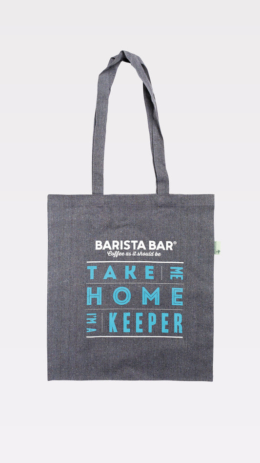 Reusable Grey Cotton Tote Bag