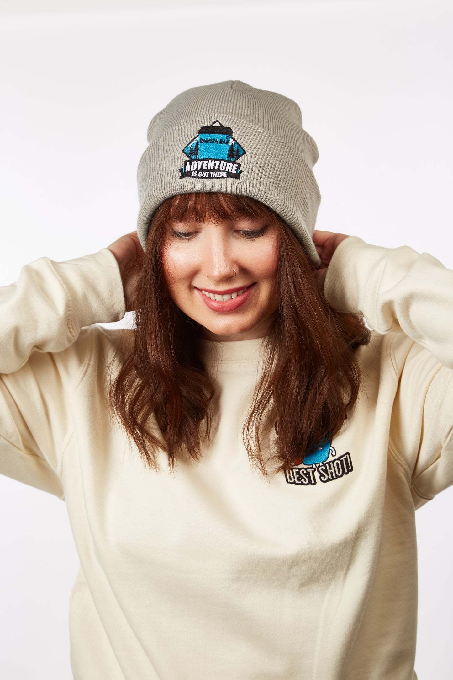 Adventure is Out There Beanie Hat - Grey