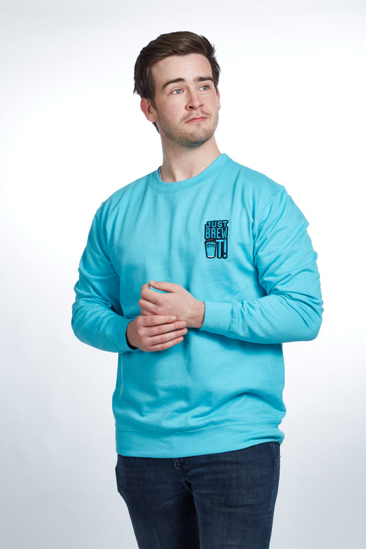 Just Brew It Sweater - Turquoise Surf