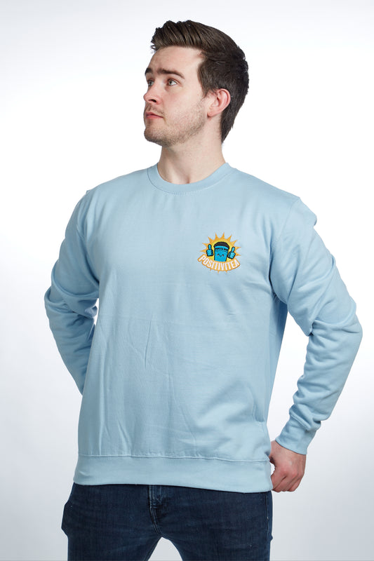 Positivitea Sweater - Sky Blue