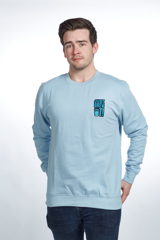 Just Brew It Sweater - Sky Blue