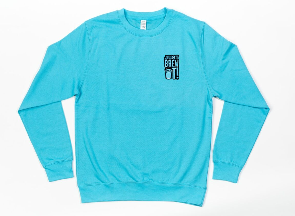 Just Brew It Sweater - Turquoise Surf