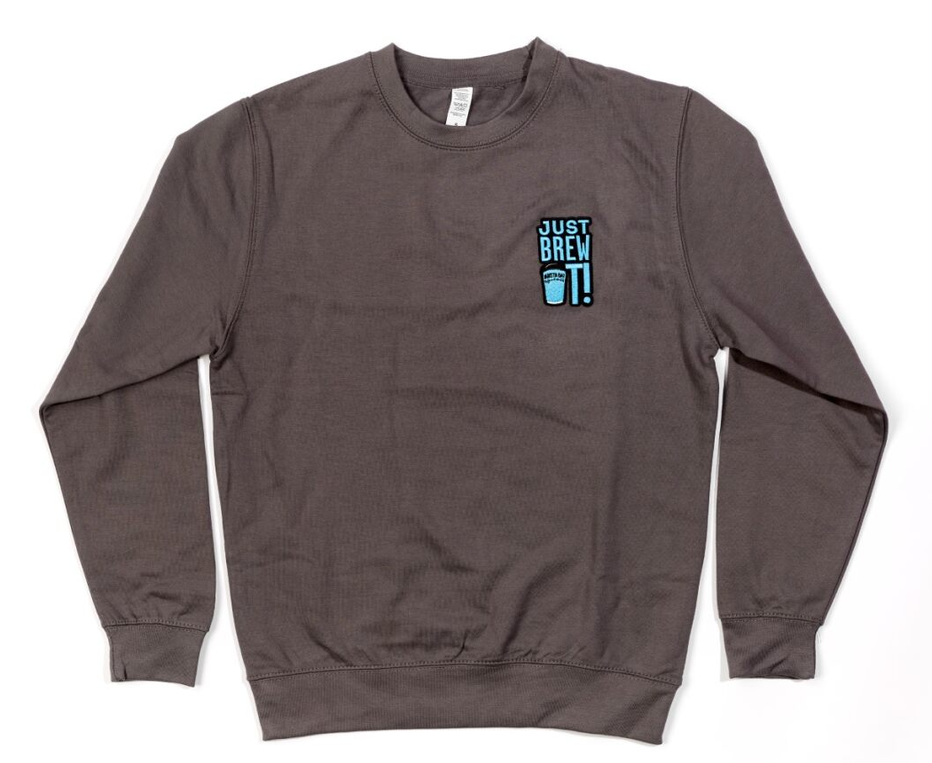 Just Brew It Sweater - Steel Grey