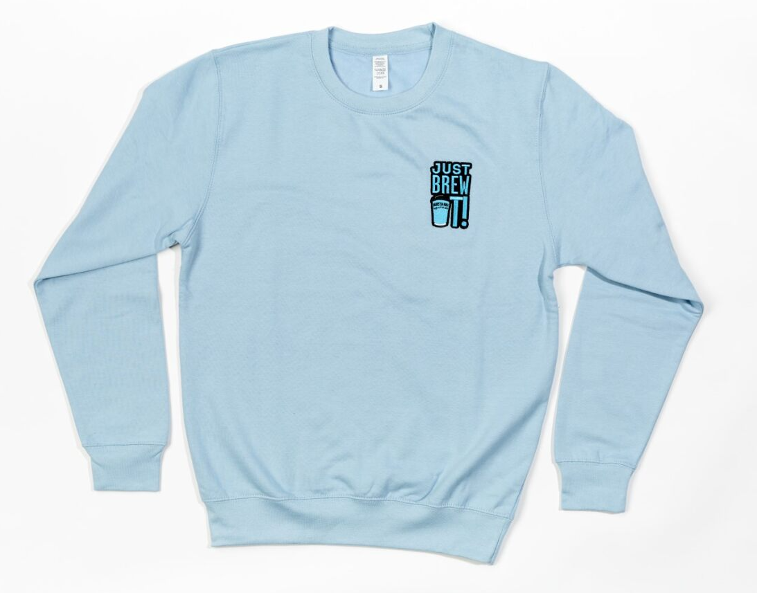 Just Brew It Sweater - Sky Blue