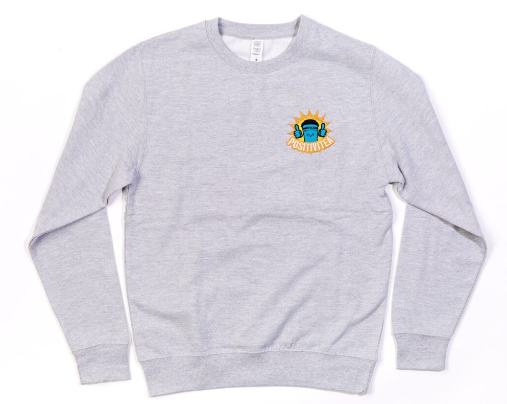 Positivitea Sweater - Heather Grey
