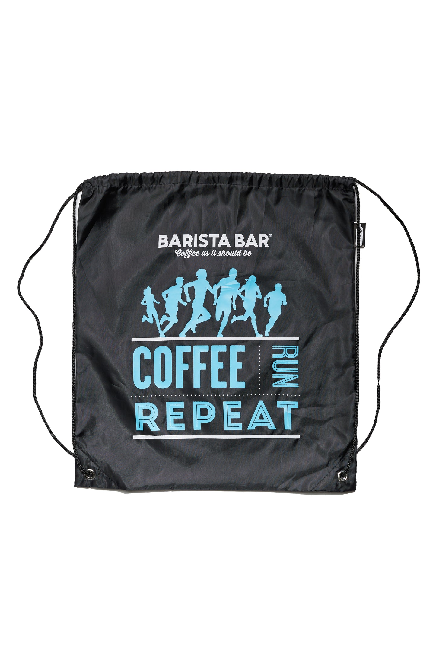 Coffee, Run, Repeat, Drawstring Sports Bag