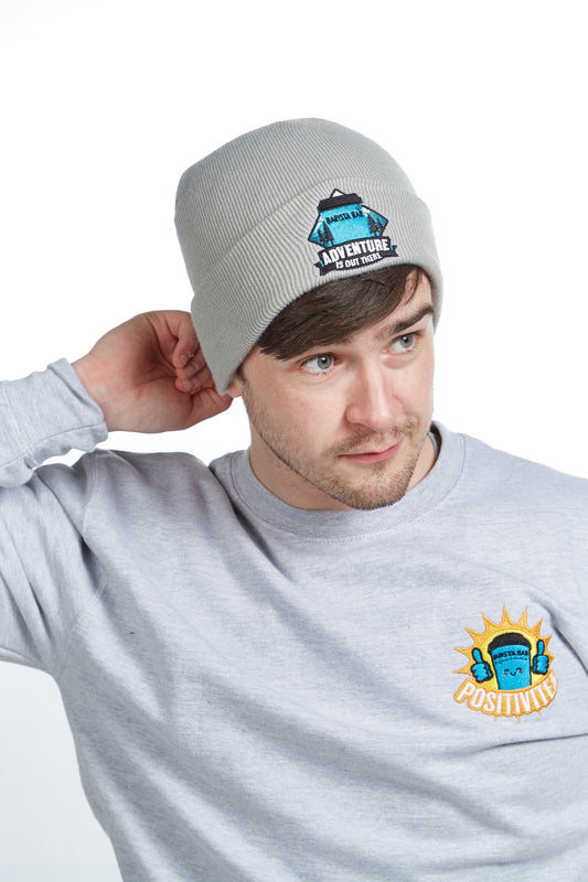 Adventure is Out There Beanie Hat - Grey