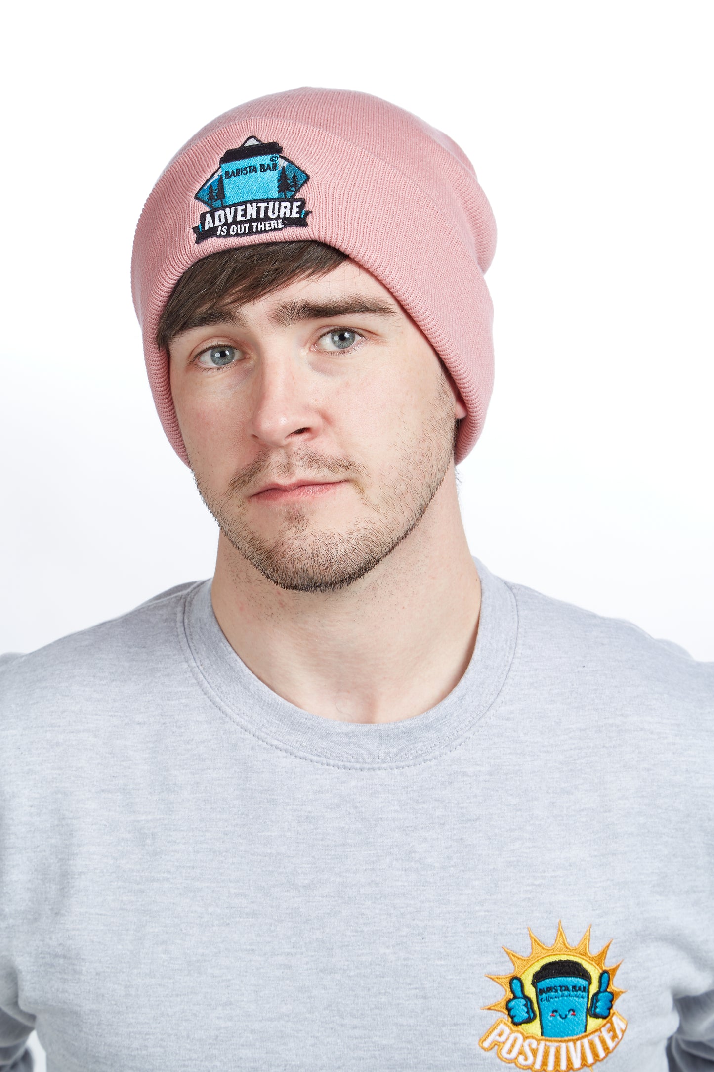 Adventure is out there Beanie Hat - Dusty Pink